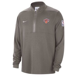 Men's New York Knicks Nike Authentic Performance Half-Zip Jacket